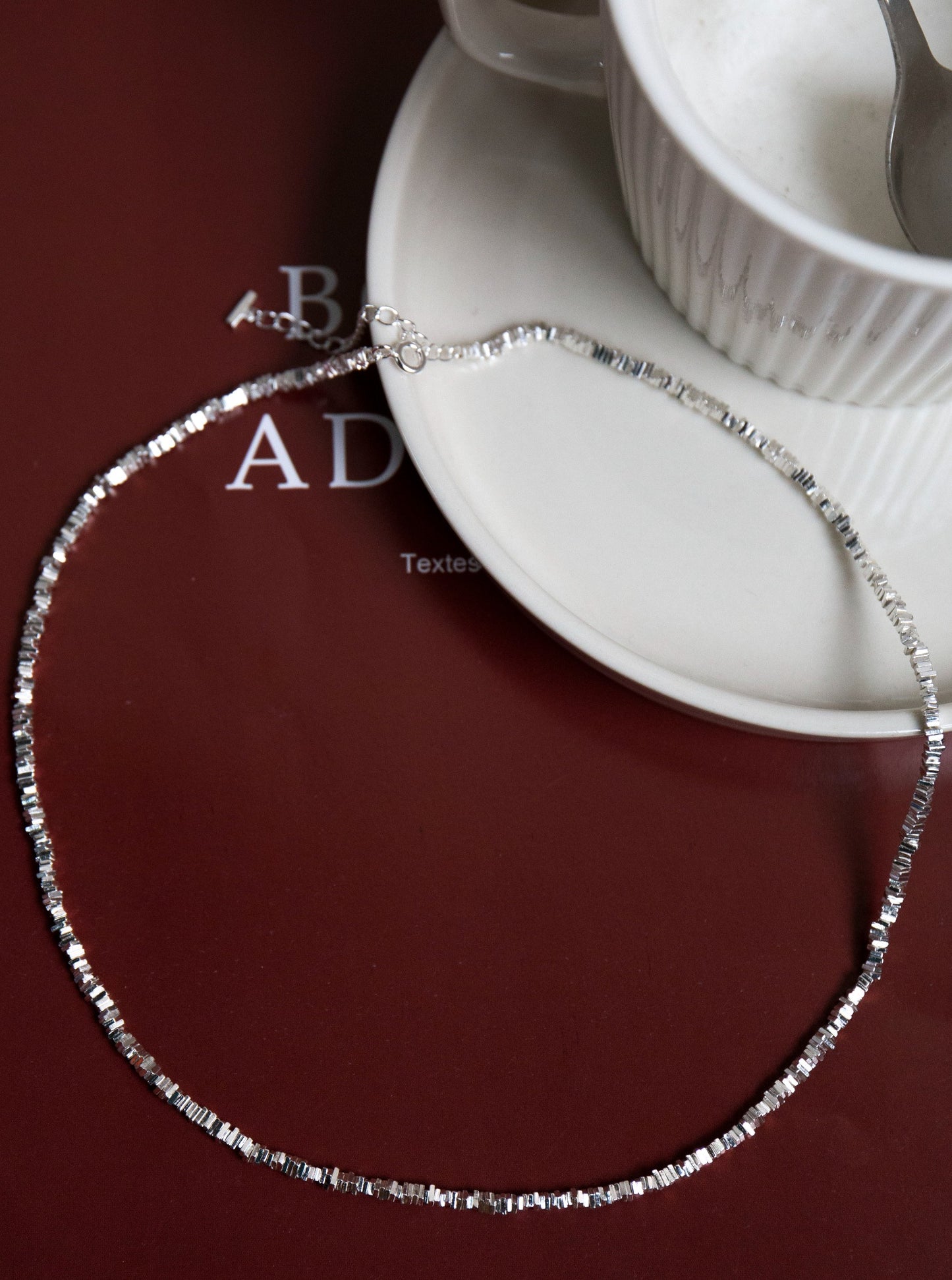 Square-cut Silver Necklace
