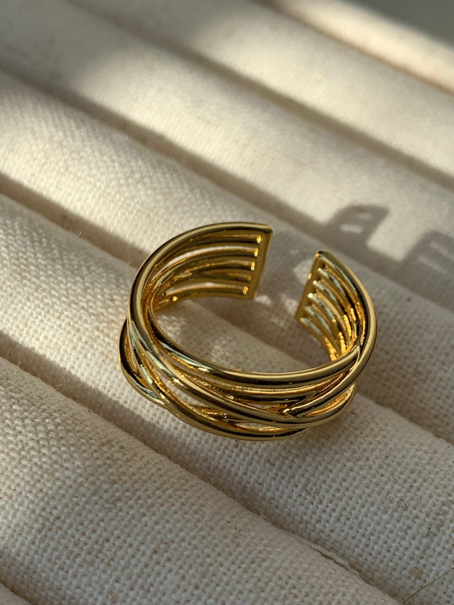 Lines Interwoven Ring