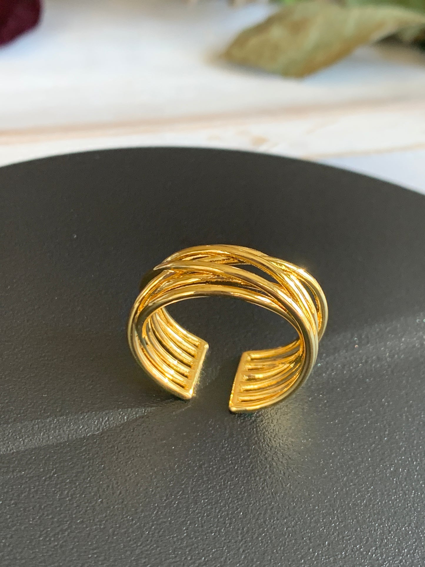 Lines Interwoven Ring