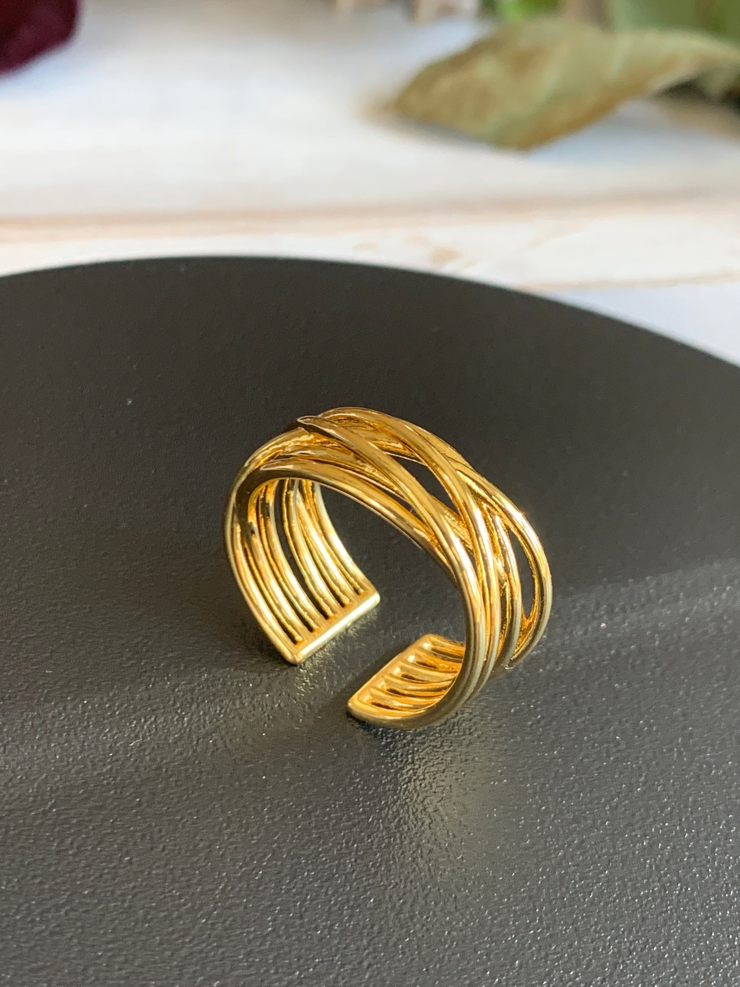Lines Interwoven Ring