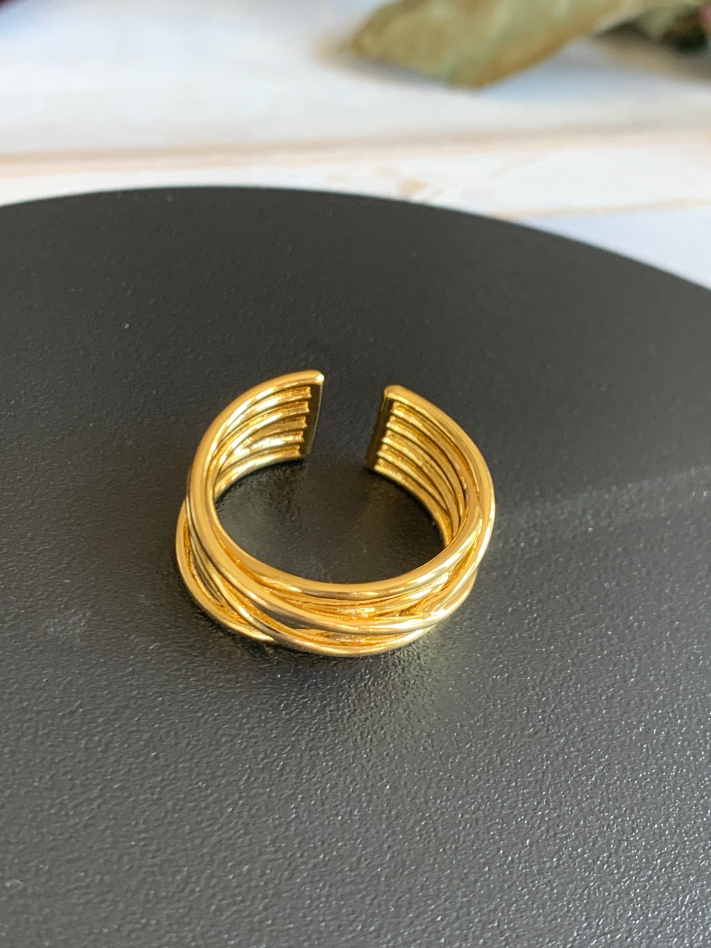 Lines Interwoven Ring
