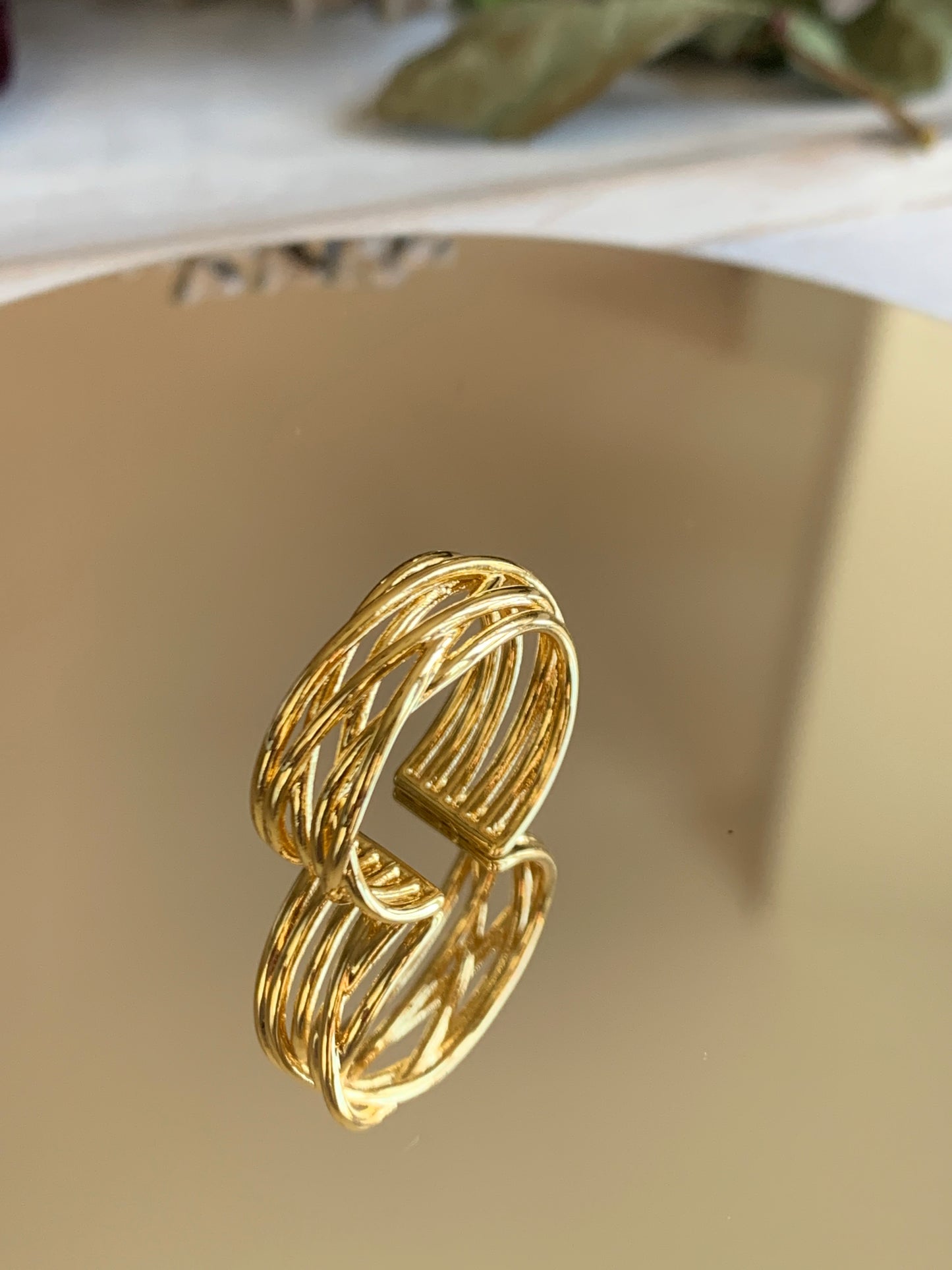 Lines Interwoven Ring