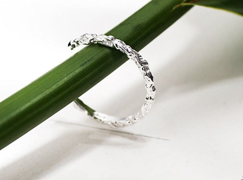 Fold Candy Wrapper Silver Ring