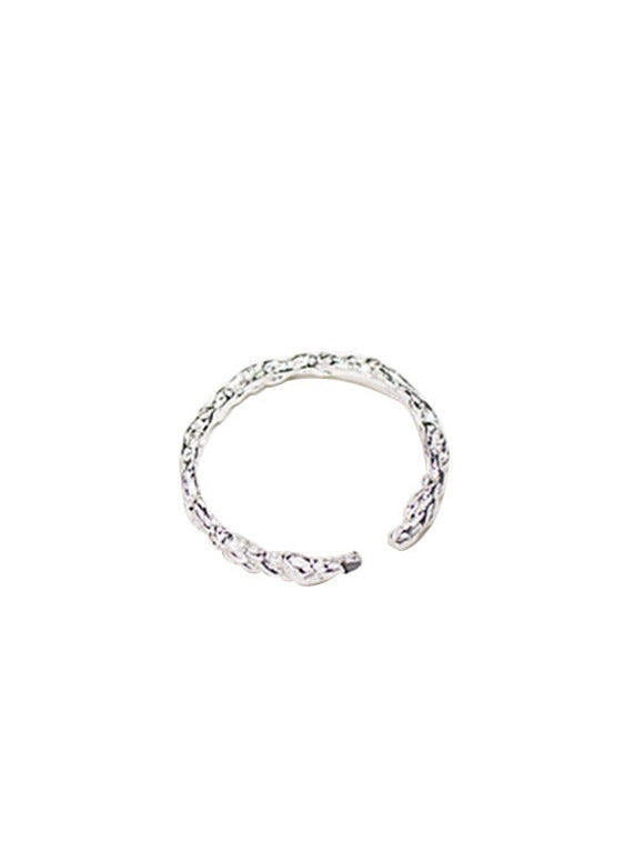 Fold Candy Wrapper Silver Ring