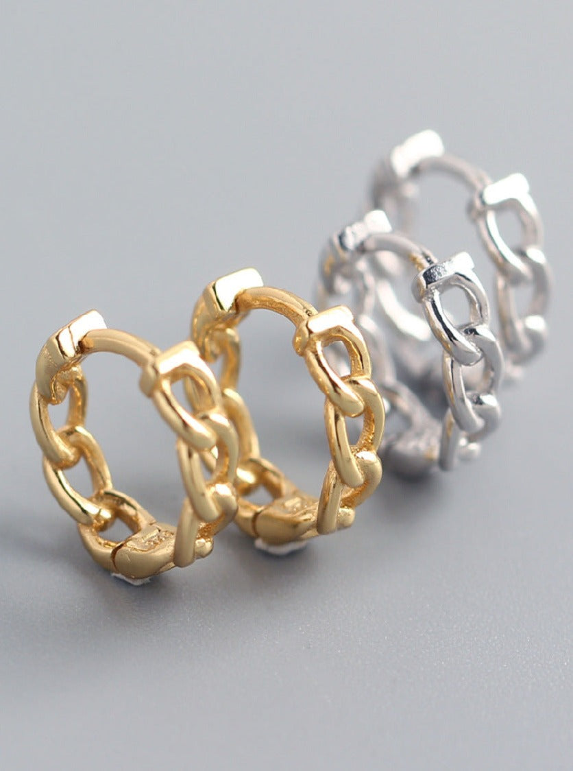 Circular Chain Hoops