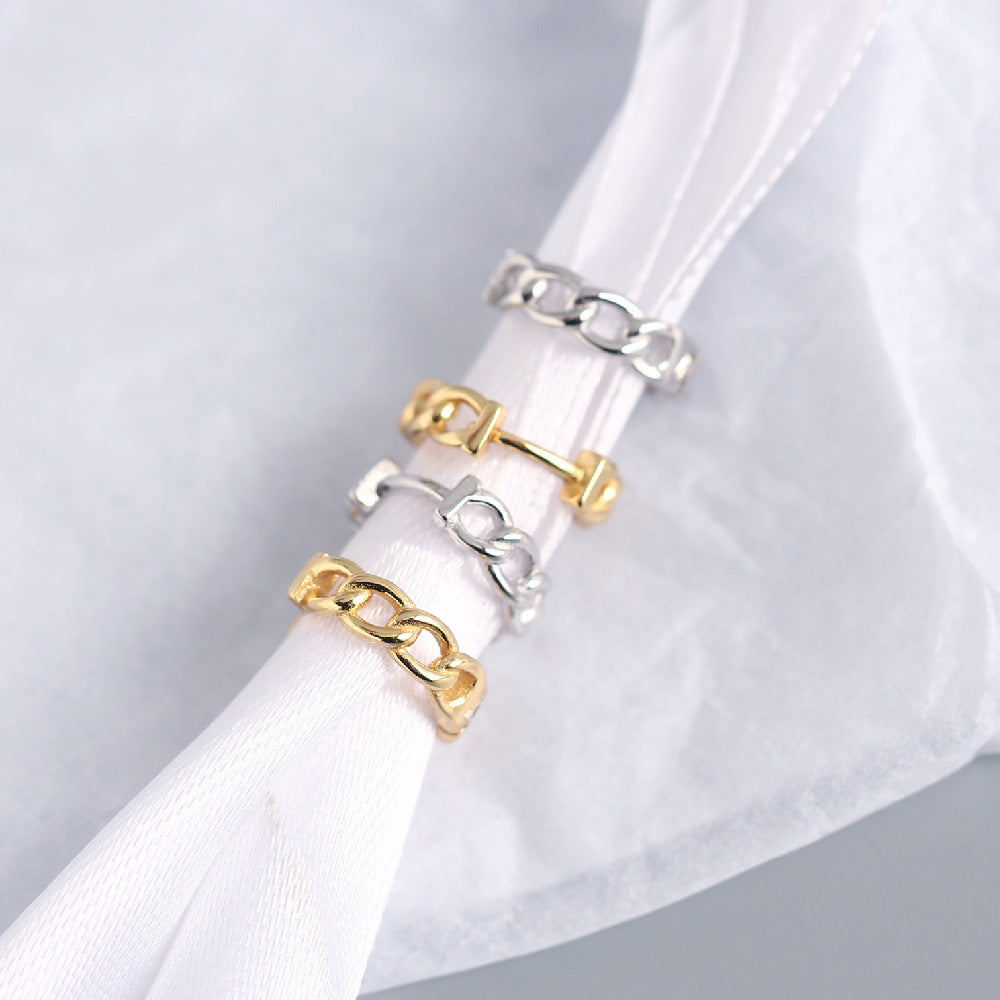 Circular Chain Hoops