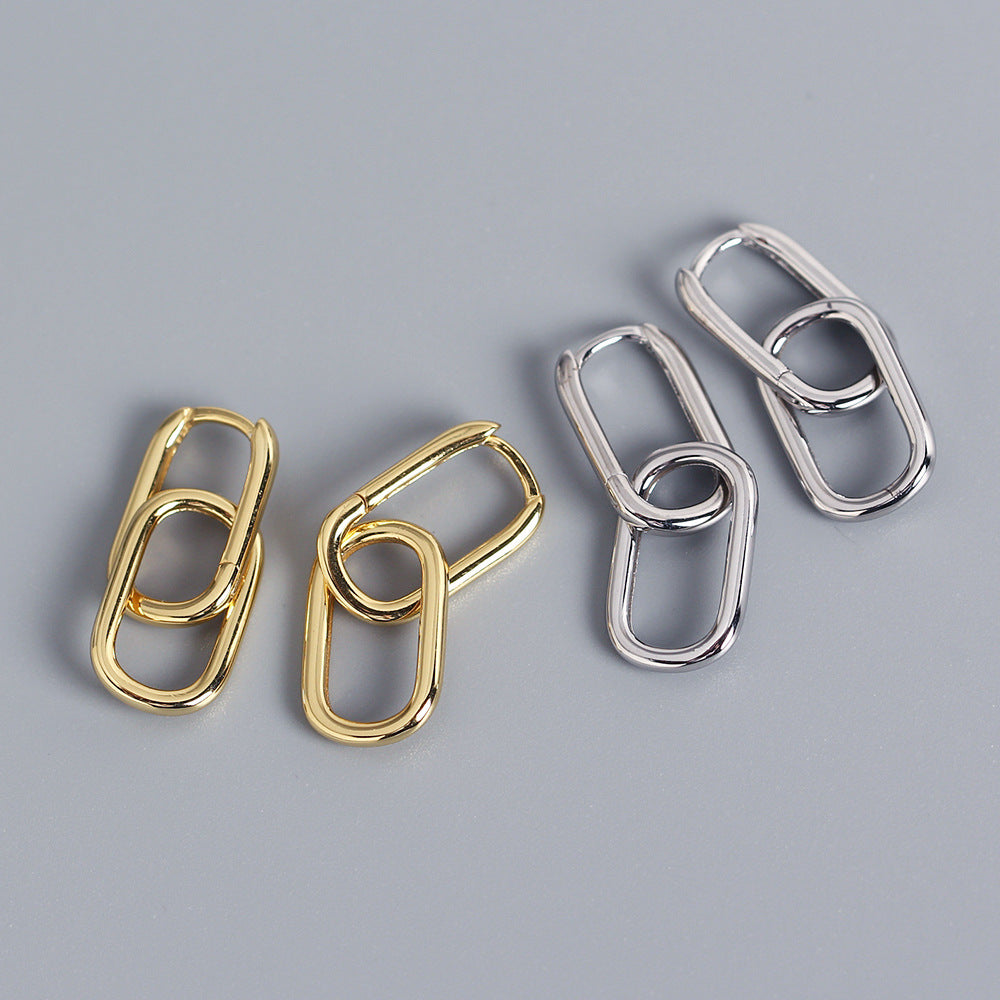 Double Oval Hoops