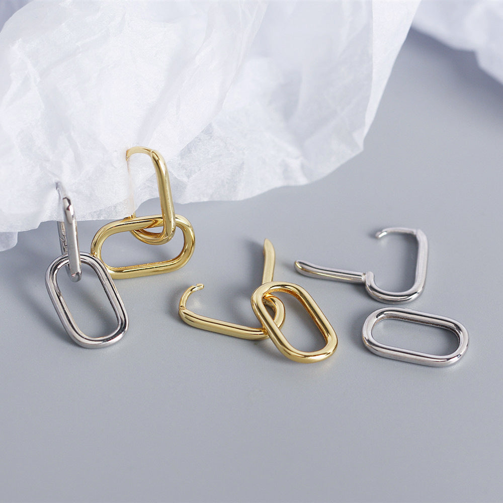 Double Oval Hoops