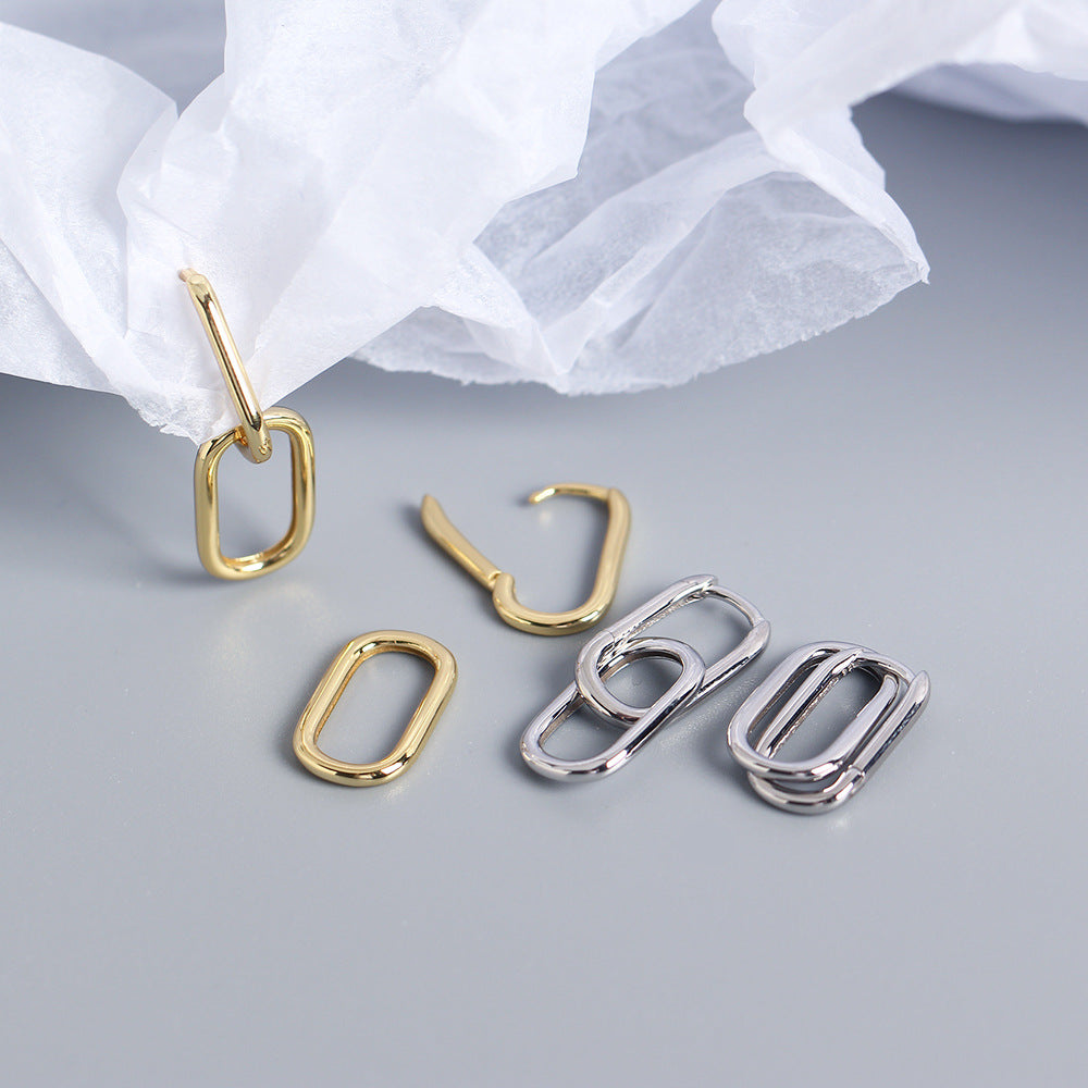 Double Oval Hoops