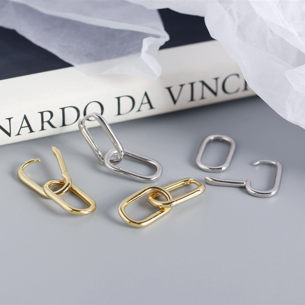 Double Oval Hoops