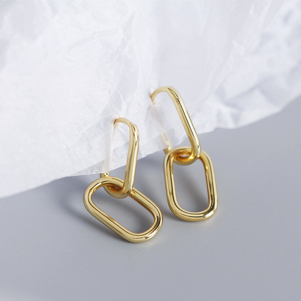 Double Oval Hoops