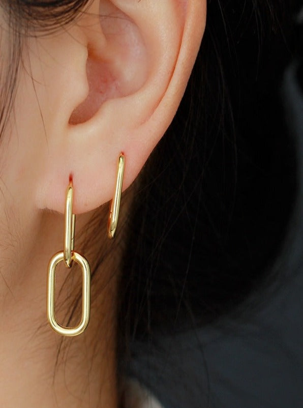 Double Oval Hoops