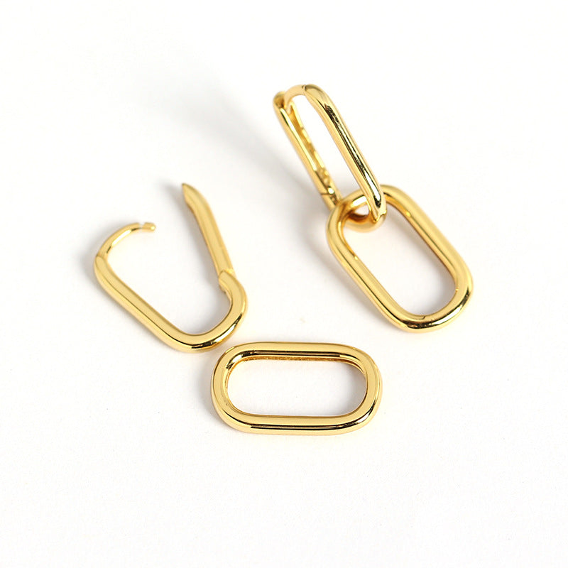 Double Oval Hoops