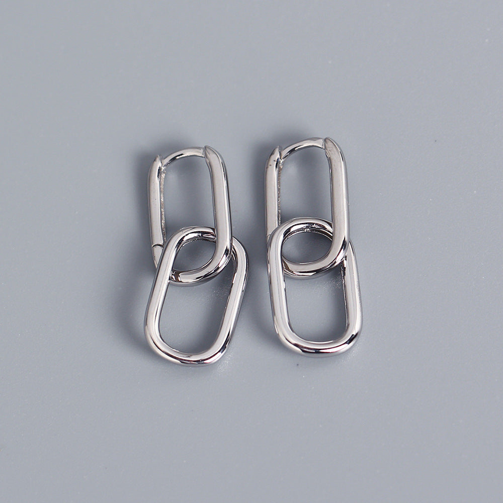 Double Oval Hoops