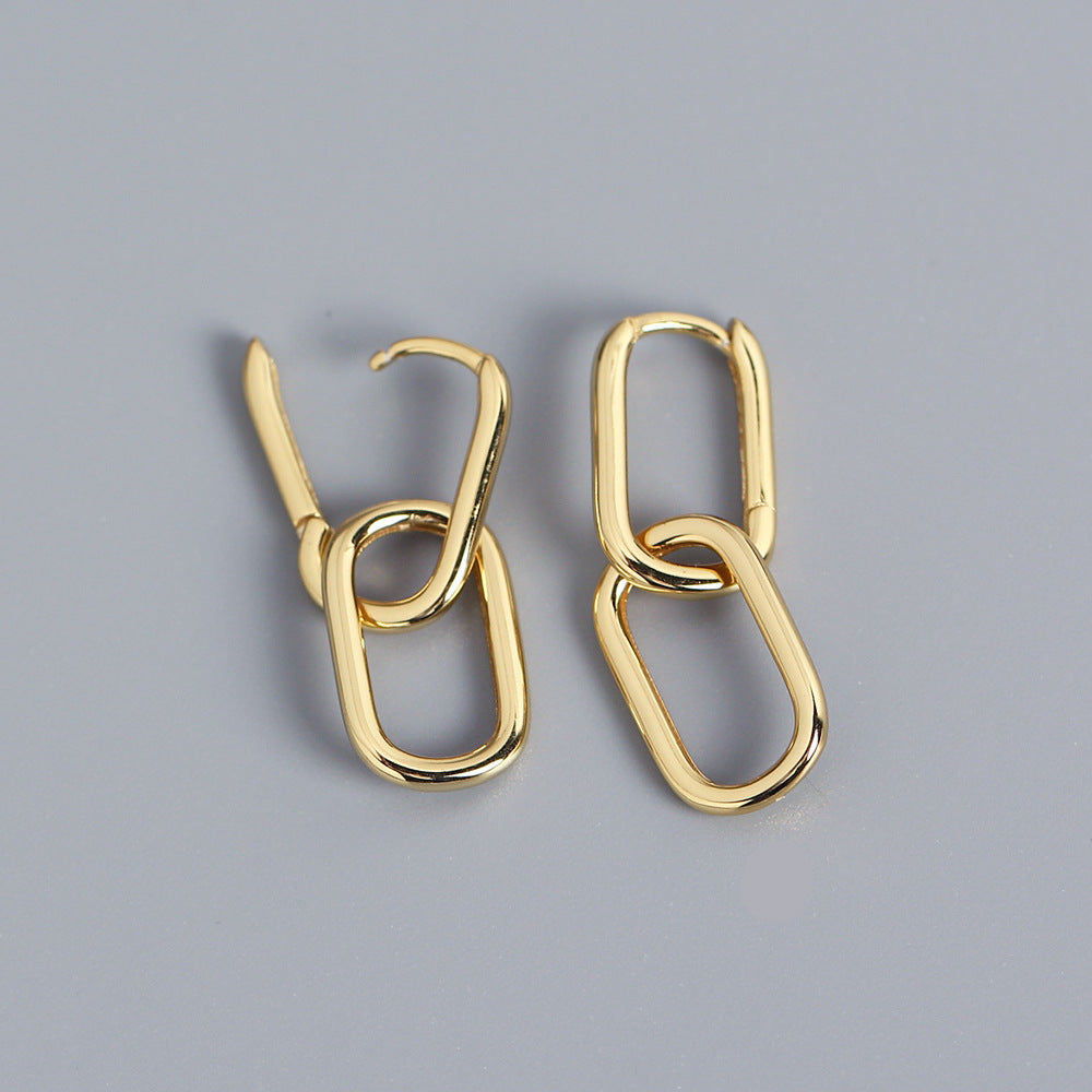 Double Oval Hoops