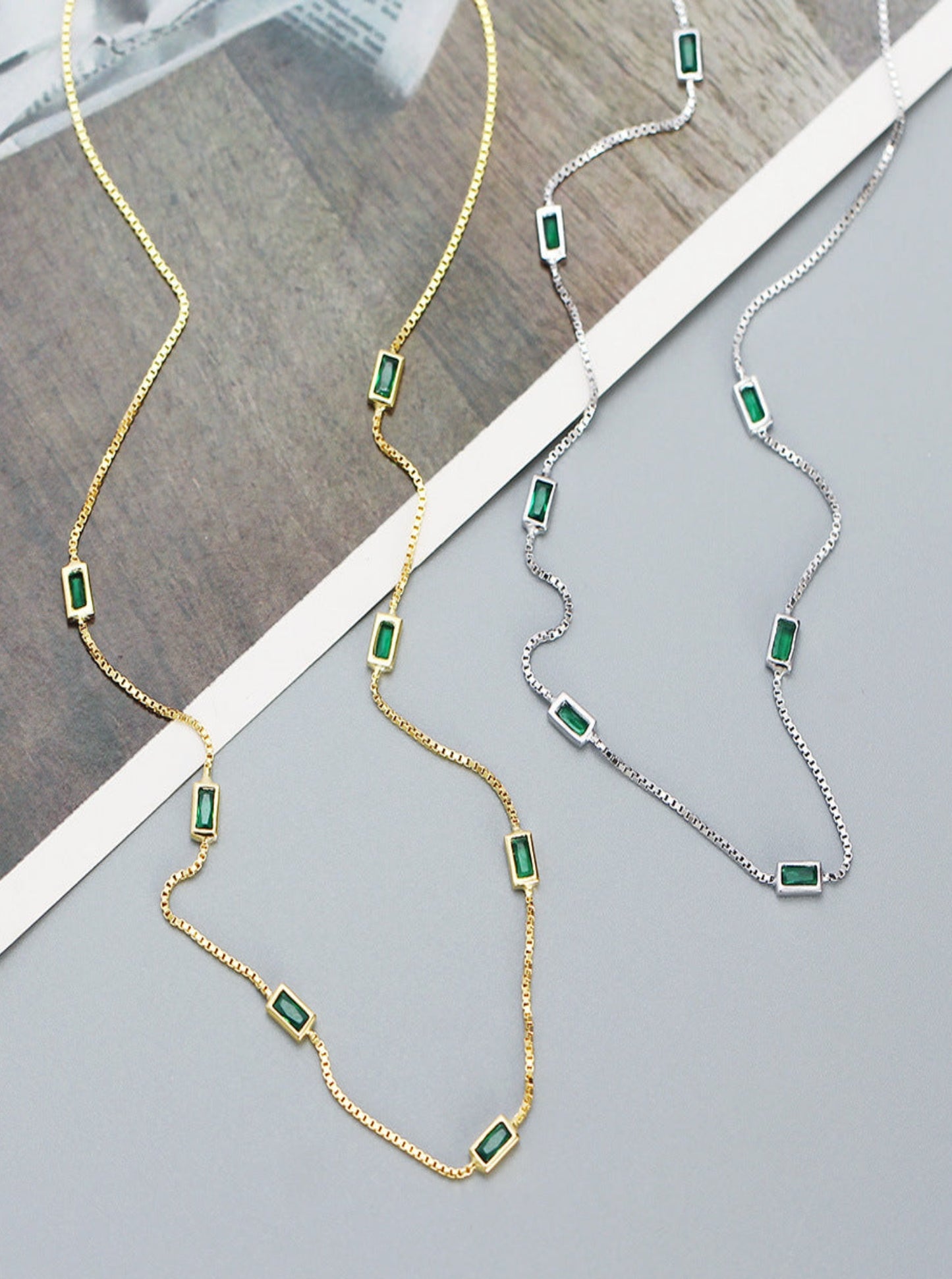 Green Zircon Necklace