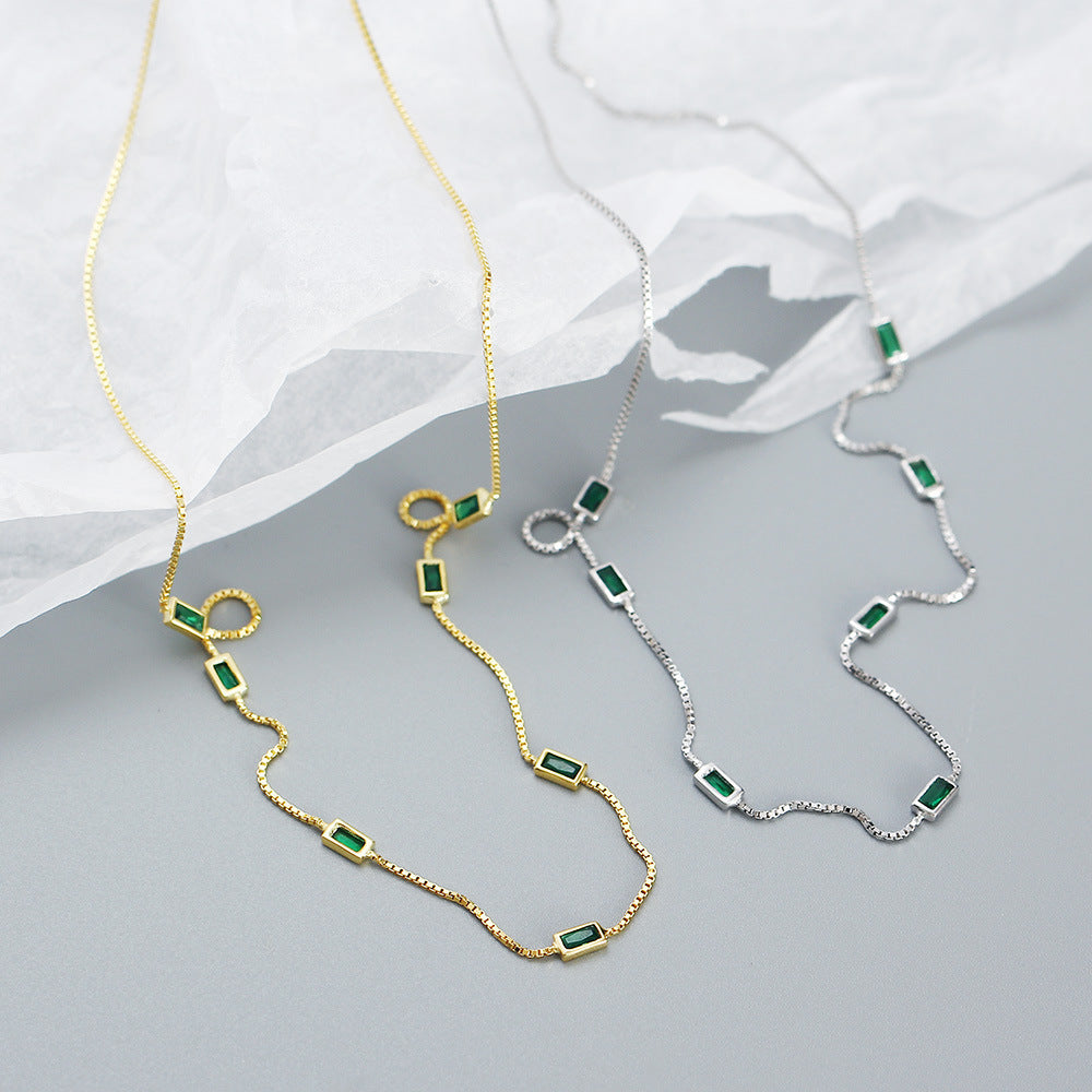 Green Zircon Necklace