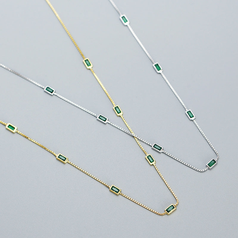 Green Zircon Necklace