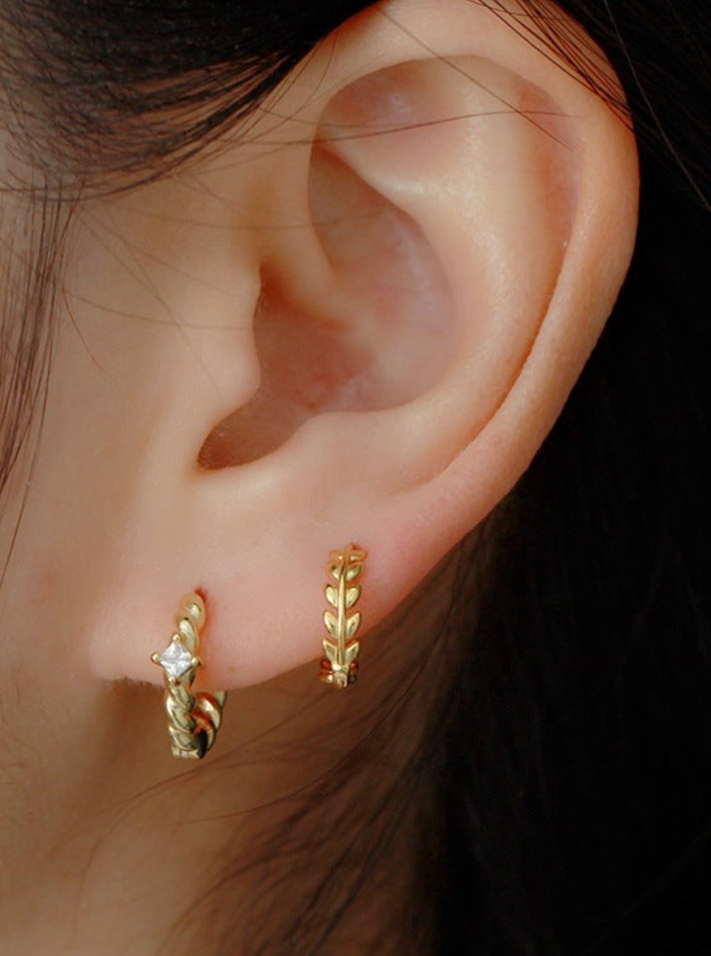 Leaf Hoops
