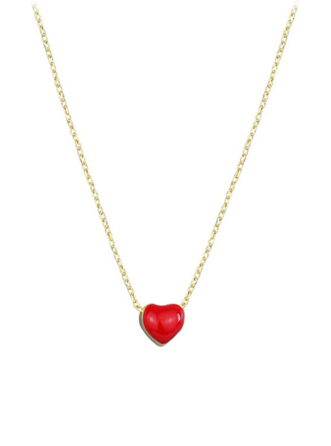 18K Little Red Heart Necklace