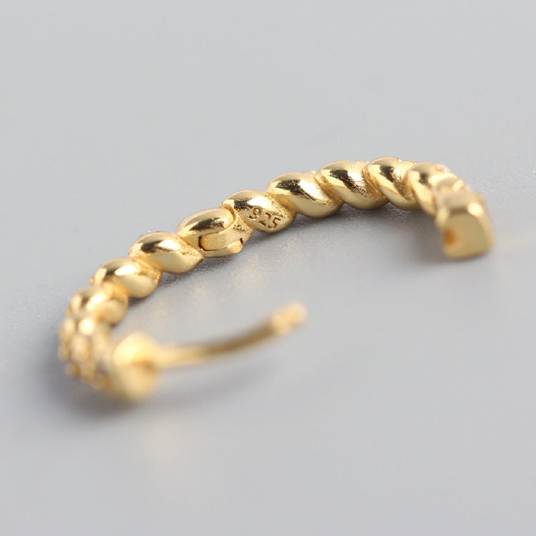 Twist Zircon Hoops