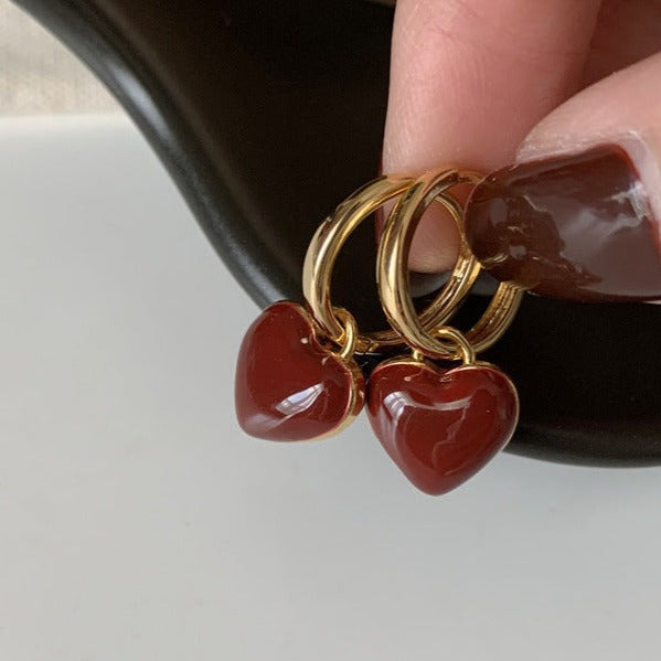 Two Ways Red Heart Hoops