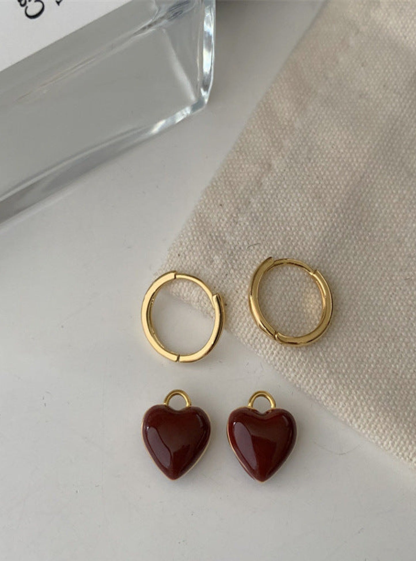 Two Ways Red Heart Hoops