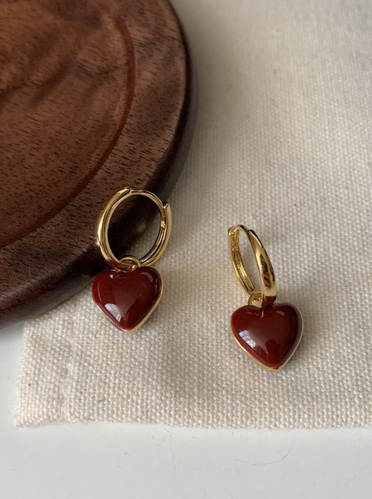 Two Ways Red Heart Hoops