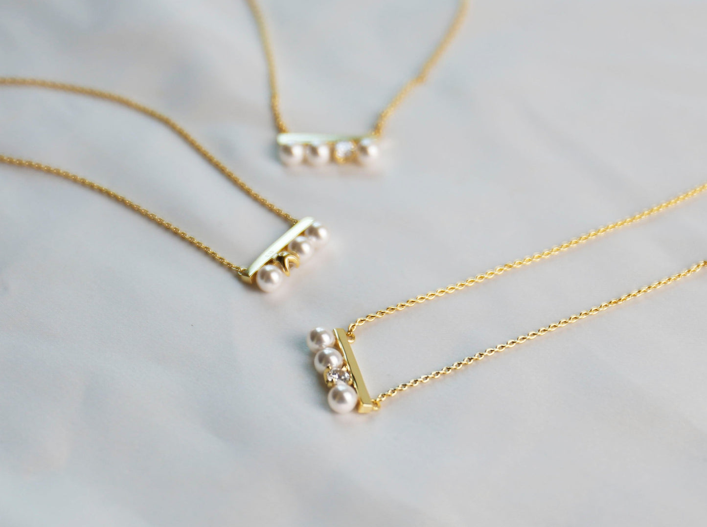 18K Solo Balance Pearl Necklace