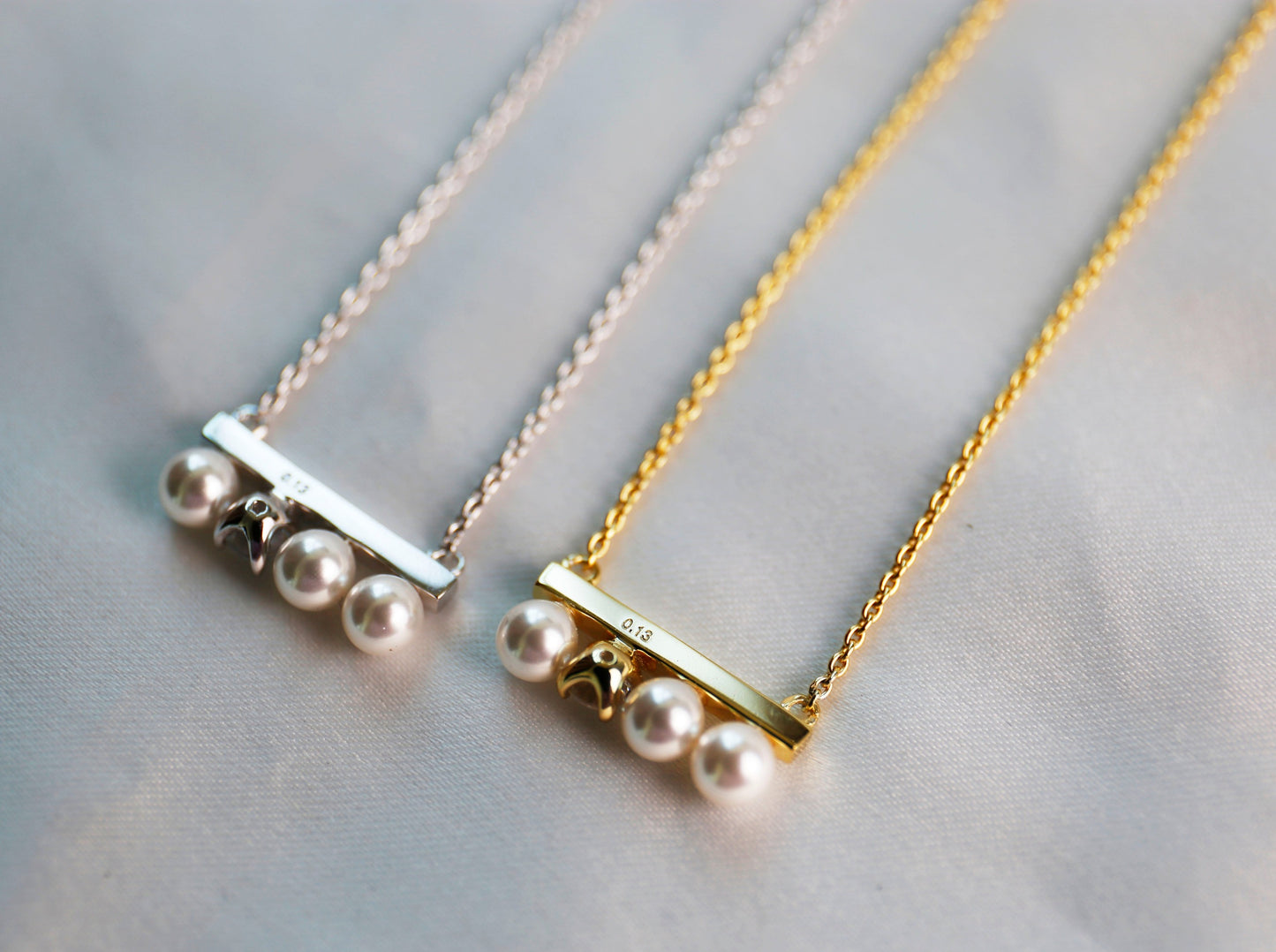 18K Solo Balance Pearl Necklace