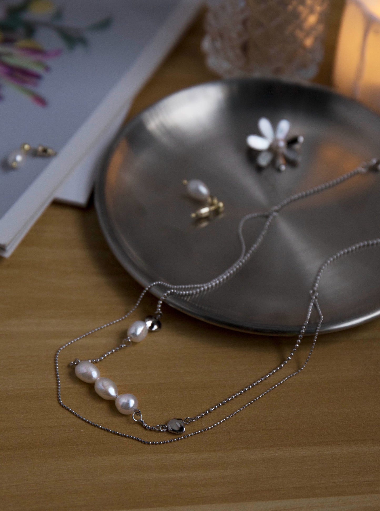 18K Gold Pearl Double-layer Necklace