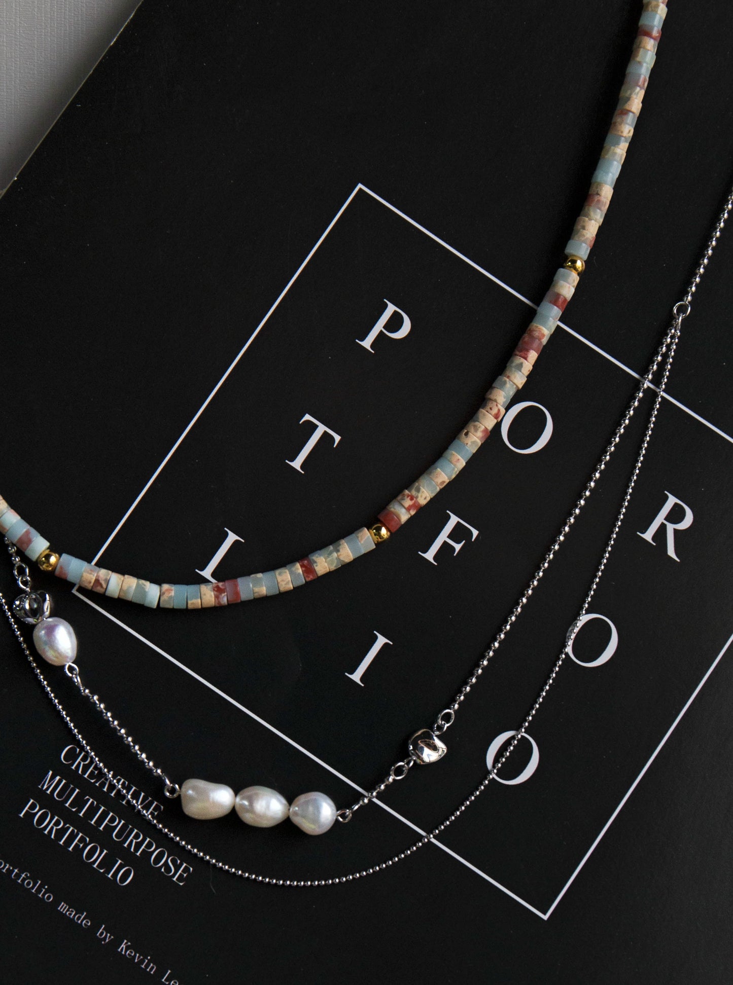18K Gold Pearl Double-layer Necklace