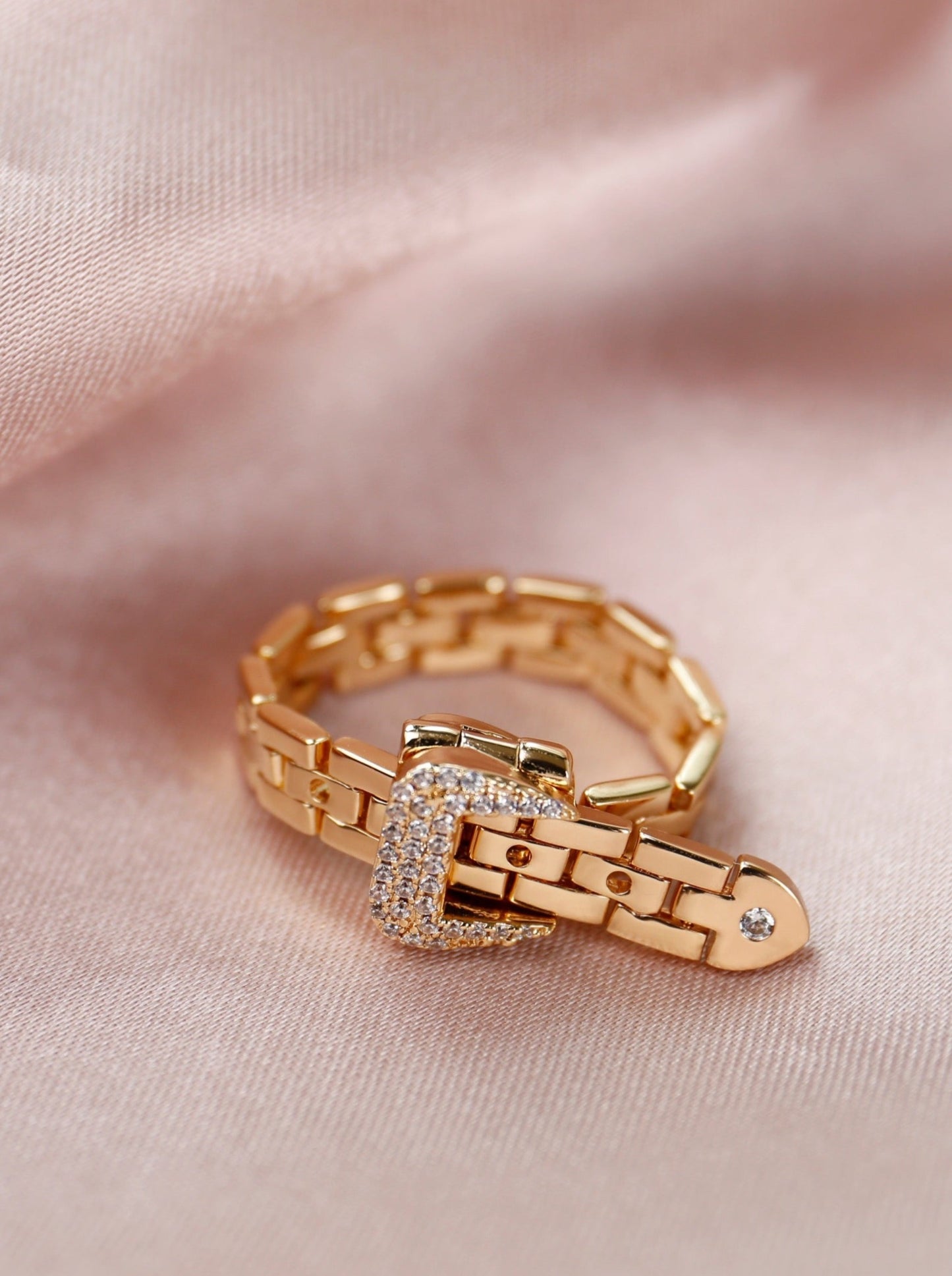 18K Gold Adjustable ring