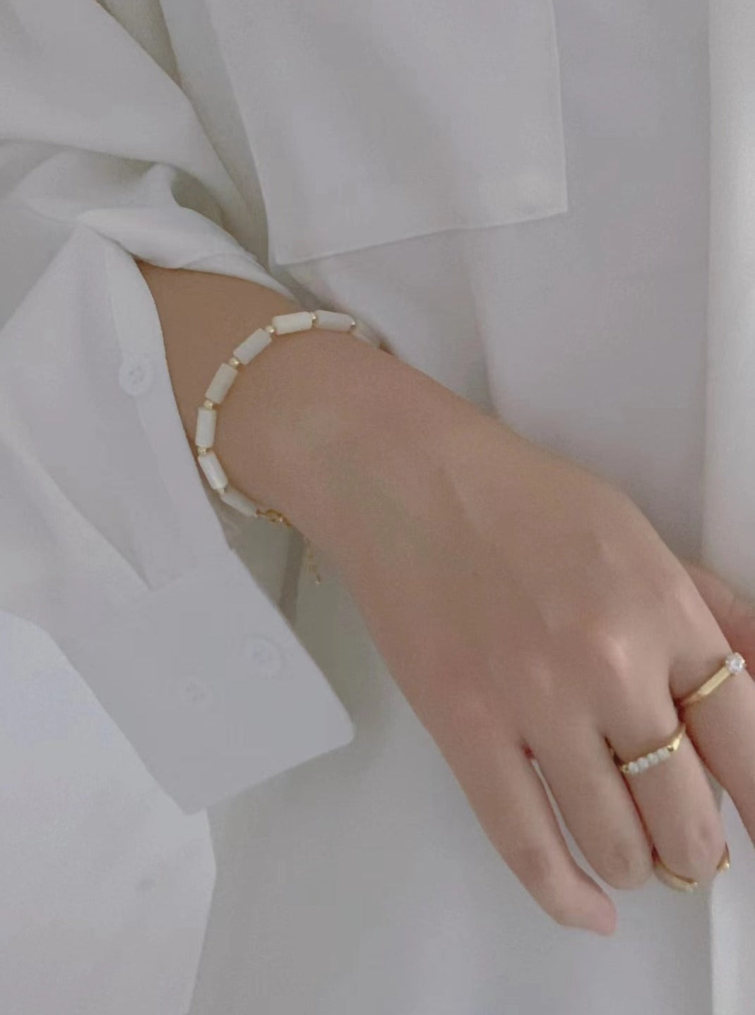 18K Interval Mother-of-Pearl bracelet