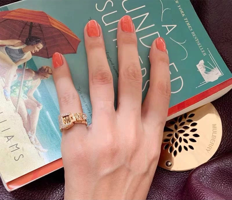 18K Gold Adjustable ring