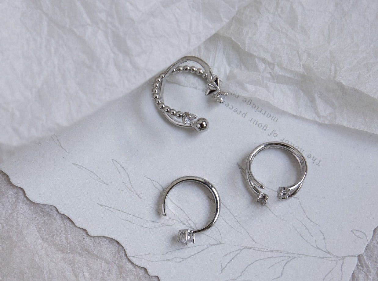Star and Moon Ring Set