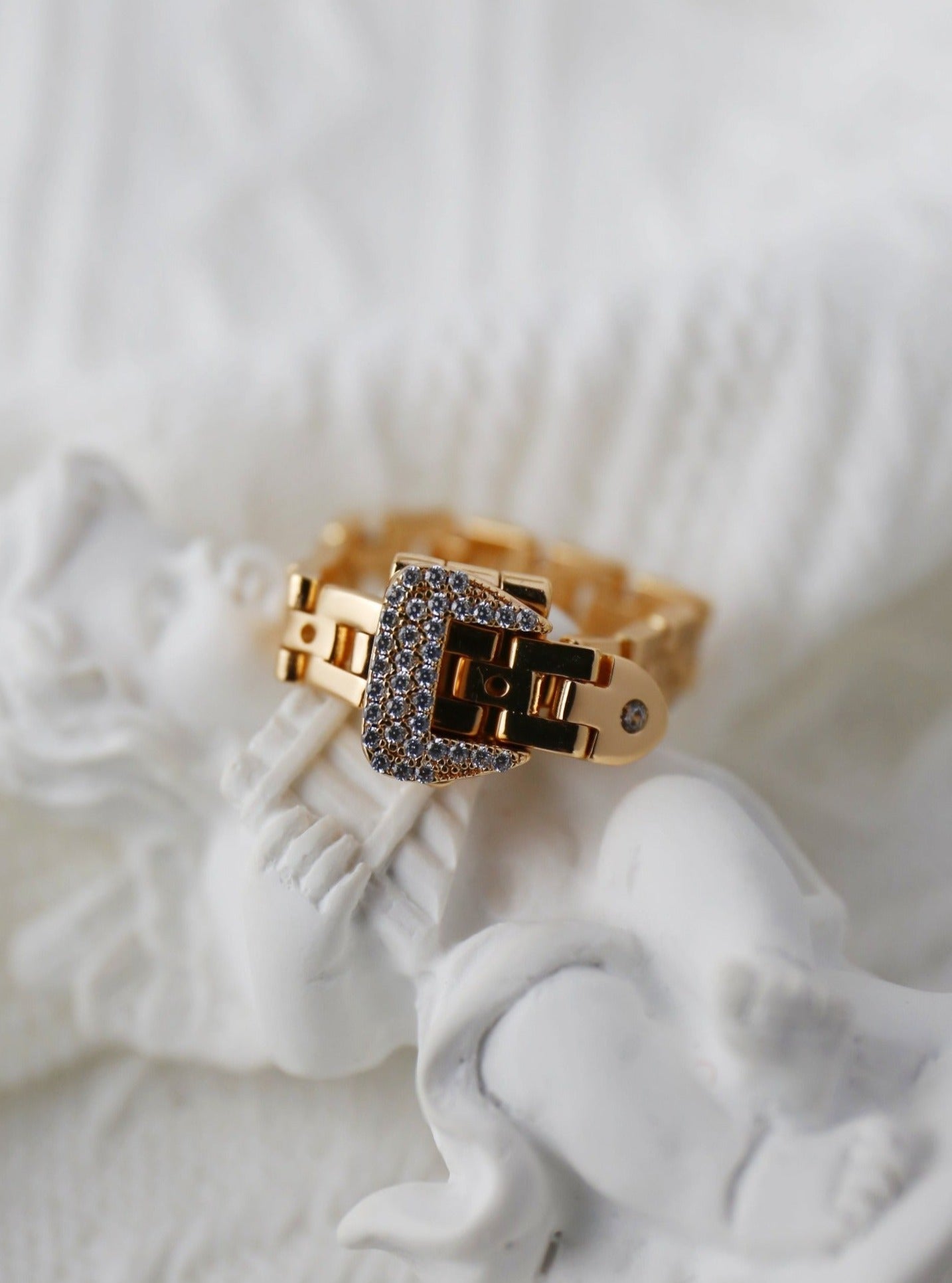 18K Gold Adjustable ring