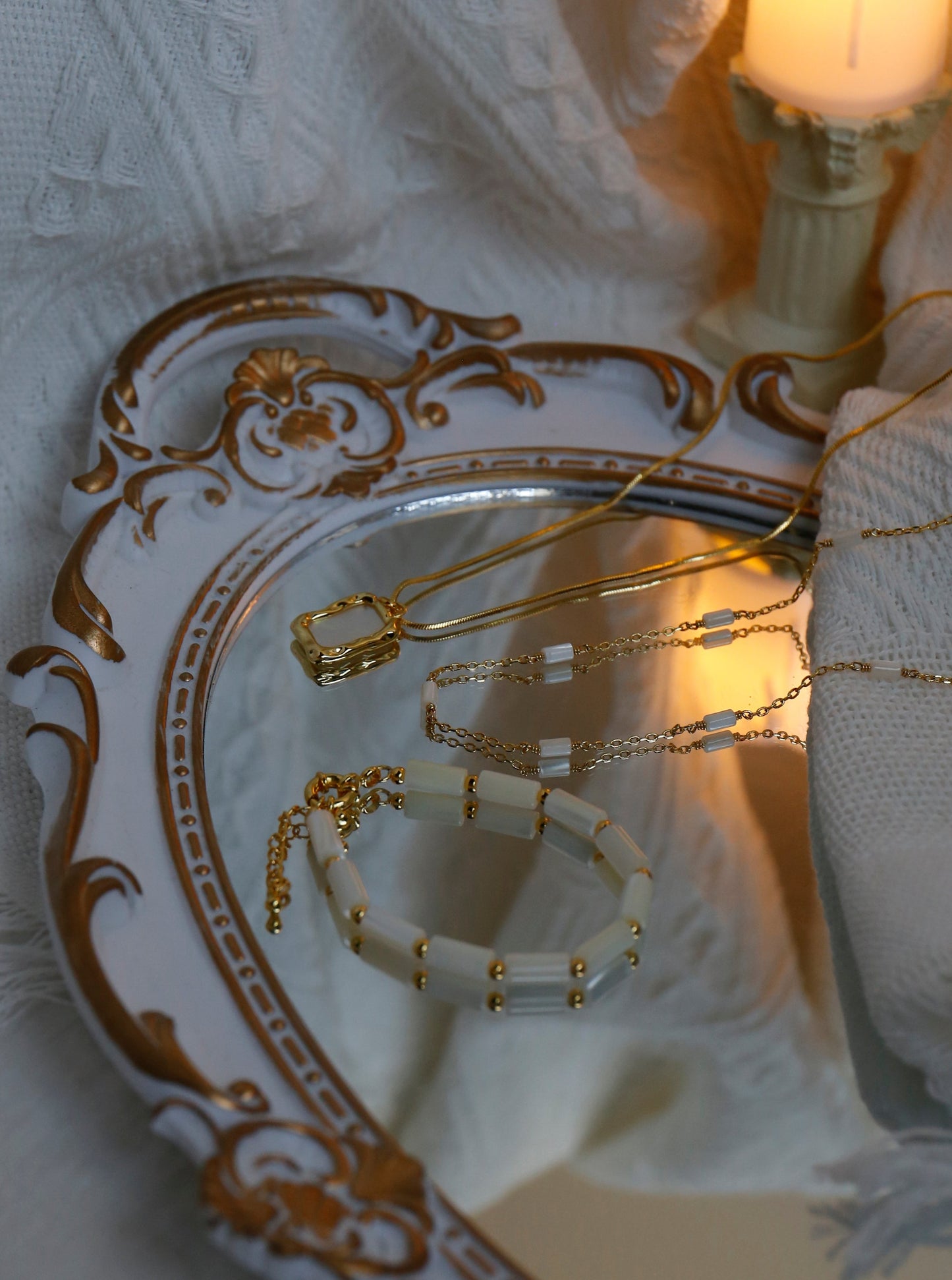 18K Interval Mother-of-pearl Necklace