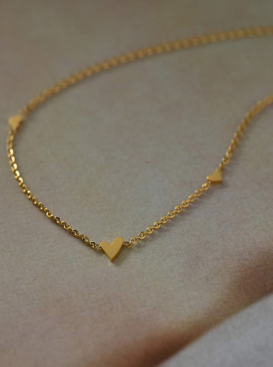18K Hearts Necklace
